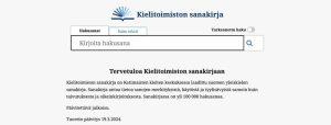 Kielitoimiston sanakirja